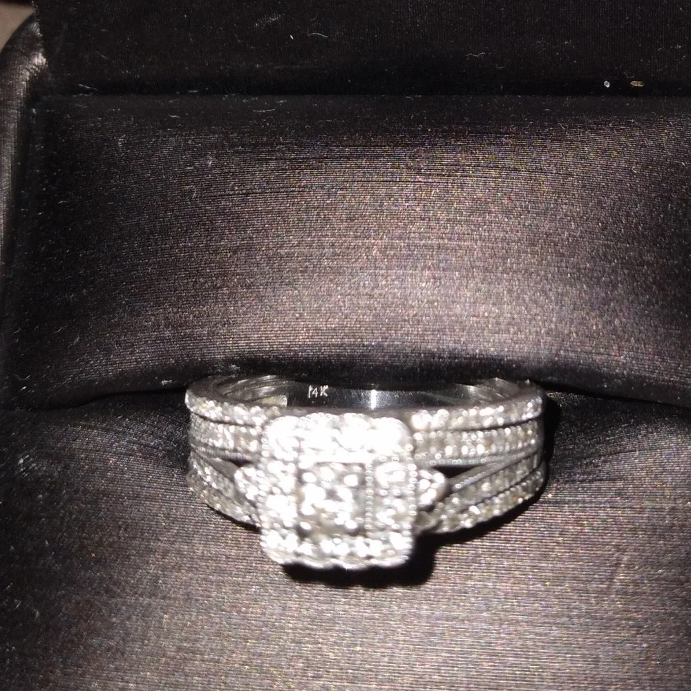 Diamond Engagement Ring 14k white gold - Picture 3 of 7